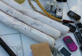 Operação conjunta da PM aprende drogas e dinamites em Maceió