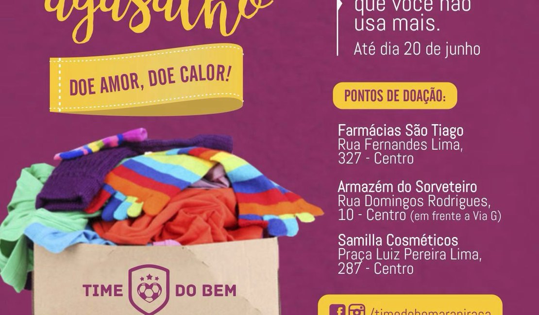 Grupo de jovens promove Campanha do Agasalho em Arapiraca