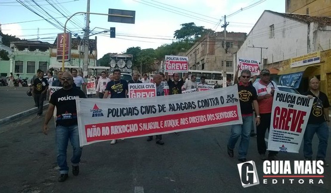 Justiça determina mais uma vez fim da greve dos policiais civis em Alagoas