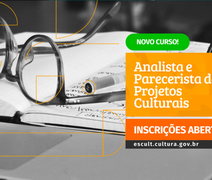 Inscrições abertas para curso gratuito de analista e parecerista de projetos culturais, em AL
