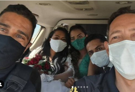 Agentes da PRF dão carona para noiva atrasada para cerimônia do próprio casamento