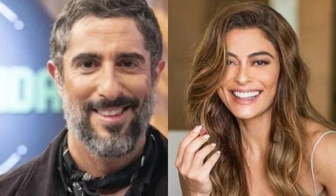Em sua estreia, Marcos Mion revela intimidades de Juliana Paes no Caldeirão