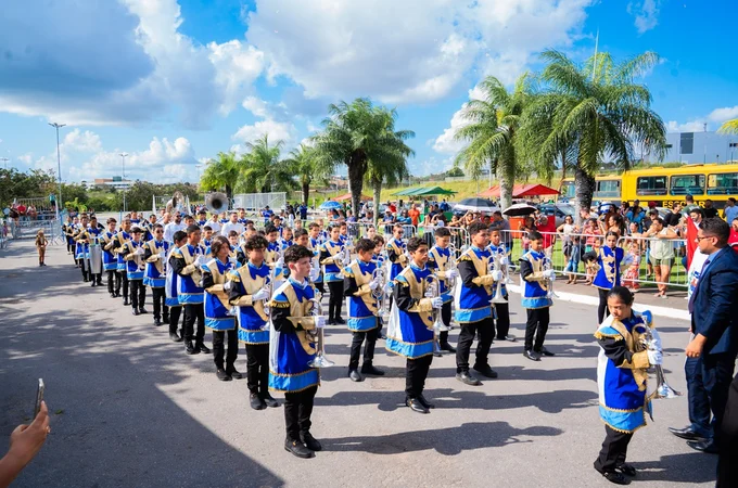 Encontro e campeando de bandas fanfarras animou o fim de semana em Arapiraca