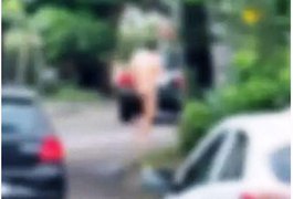 VÍDEO: Marido chega em casa mais cedo e flagra traição; amante foge pelado pela rua