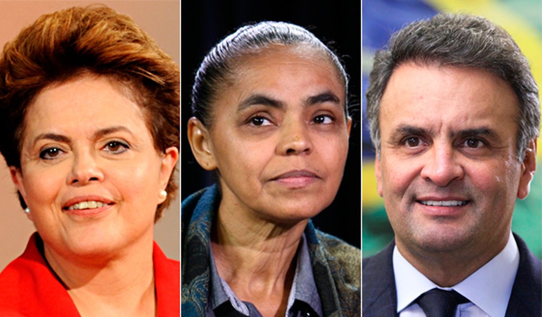 Dilma tem 39% das intenções de voto, Marina, 31% e Aécio, 15%