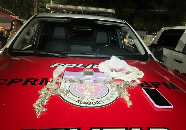 Força Tática do 4º BPM prende homem por violência doméstica, cárcere privado e tráfico de drogas em Maceió