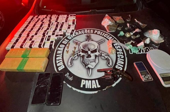 PM apreende drogas após denúncia anônima em São Miguel dos Campos