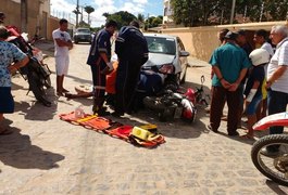 Homem fica preso em automóvel após colisão em Arapiraca