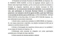 Convenção União Brasil Arapiraca