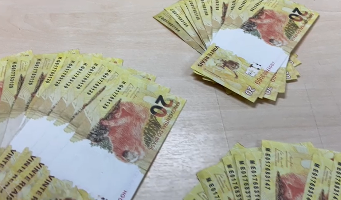 VÍDEO. Polícia Federal prende homem com dinheiro falsificado em Arapiraca