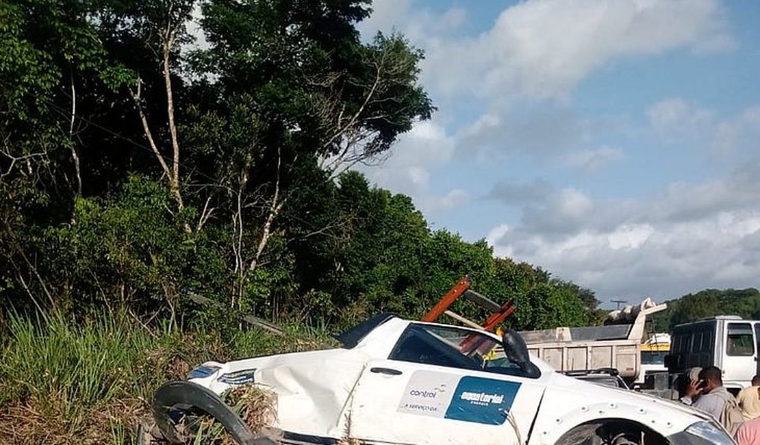 Grave acidente deixa funcionário da Equatorial morto na AL-101 Norte