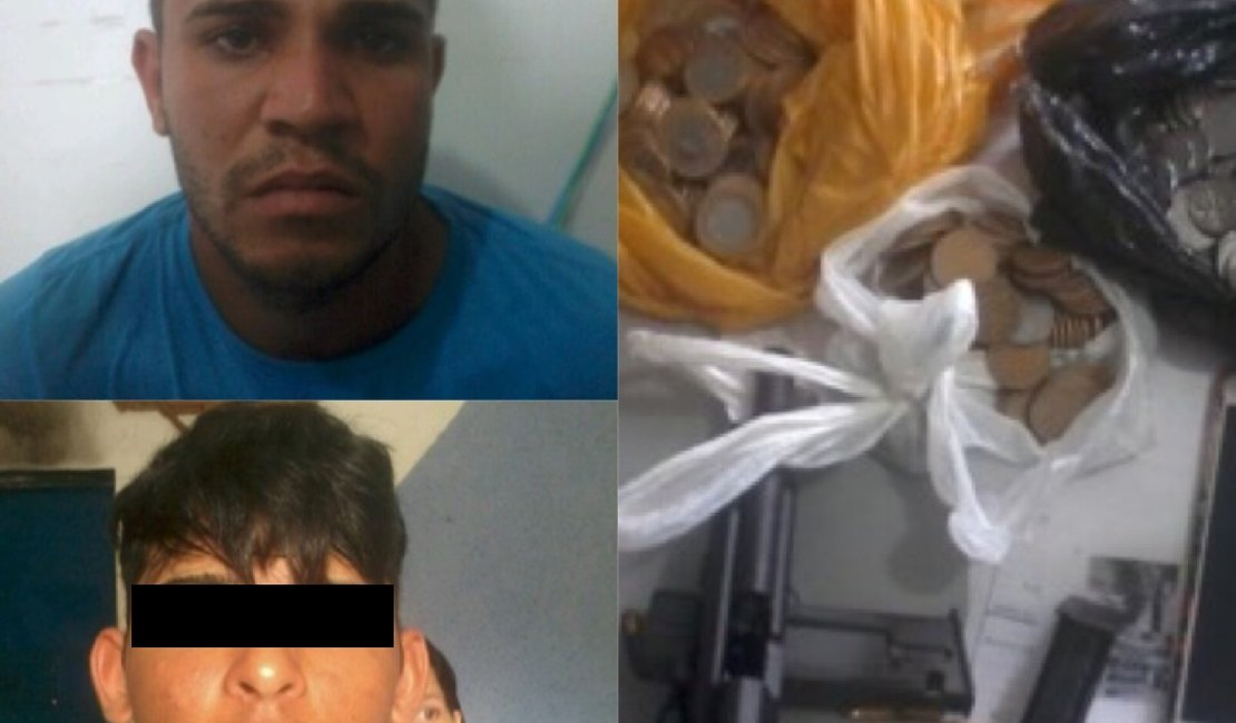 PM prende suspeitos de participação em assalto a Lotérica de Igaci