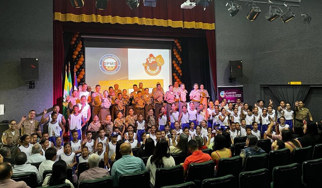 Proerd promove formatura para 87 alunos do Pelotão Mirim do 3° BPM em Arapiraca