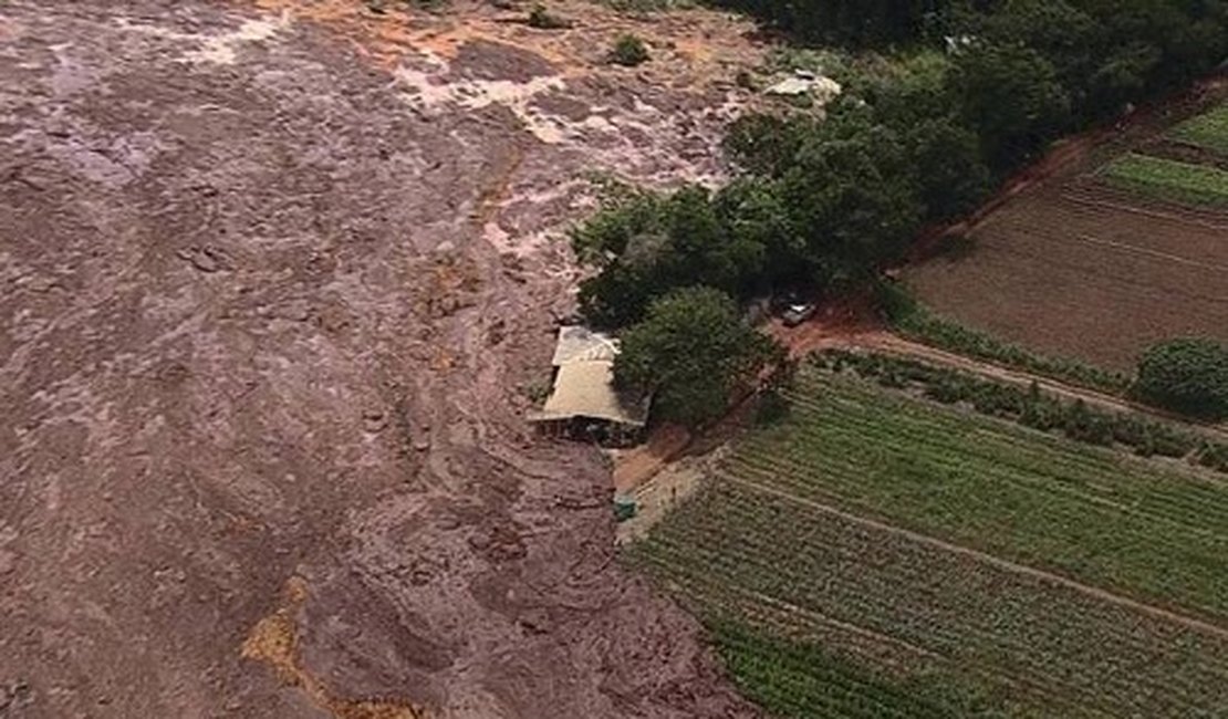 Confira momento em que barragem de Brumadinho se rompe