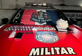 Força Tática do 13° BPM prende homem por tráfico de drogas no Jacintinho