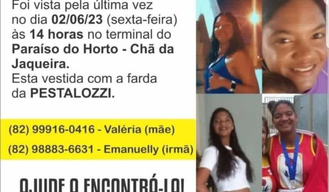 Jovem com deficiência intelectual desaparece e família busca por notícias, em Maceió