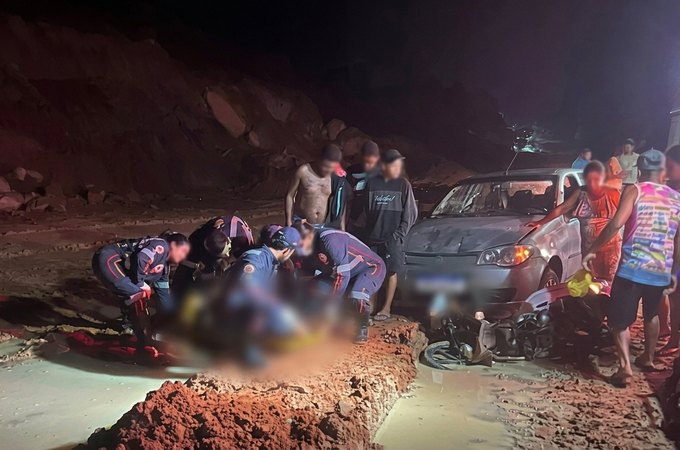 Dois homens em motocicleta se envolvem em colisão e ficam feridos em Joaquim Gomes