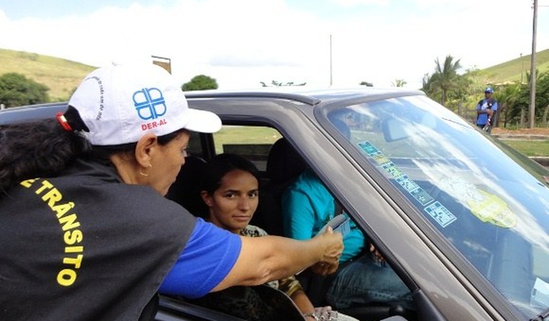 DER vai fiscalizar rodovias de Alagoas das 8h às 20h no carnaval