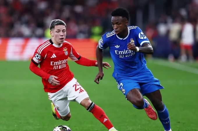 Real Madrid envia à Uefa provas sobre caso de racismo contra Vini Jr.