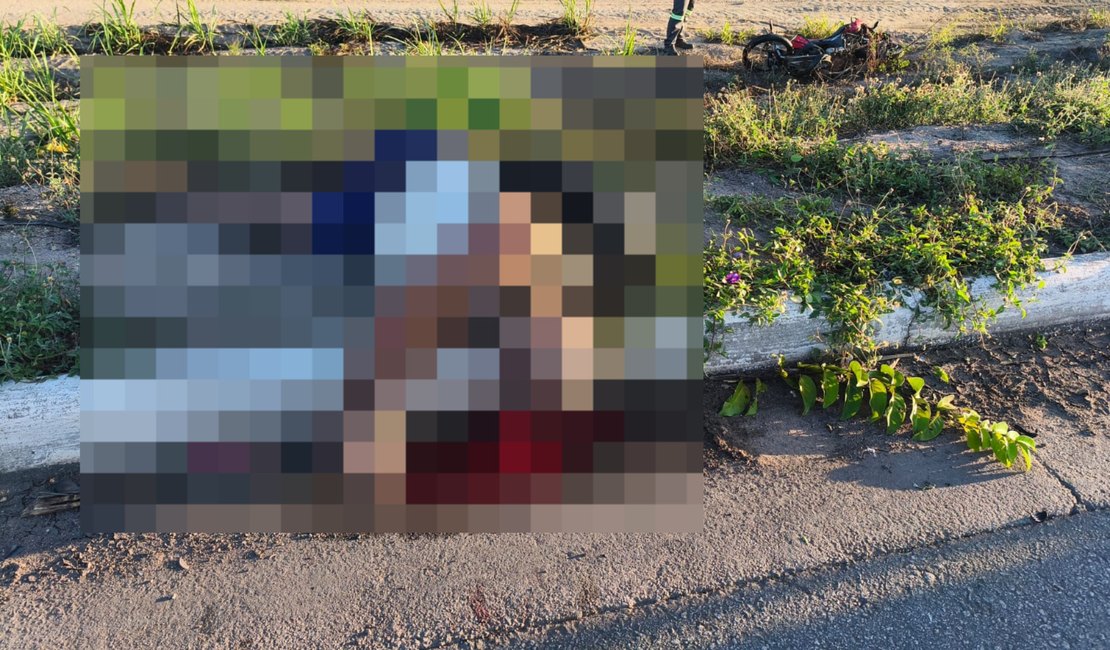 Condutor morre em acidente de moto na BR-101, em Teotônio Vilela