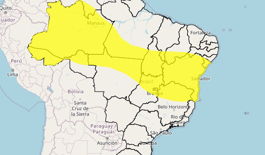 Inmet emite alerta de tempestade para três municípios de Alagoas nesta terça-feira (27)