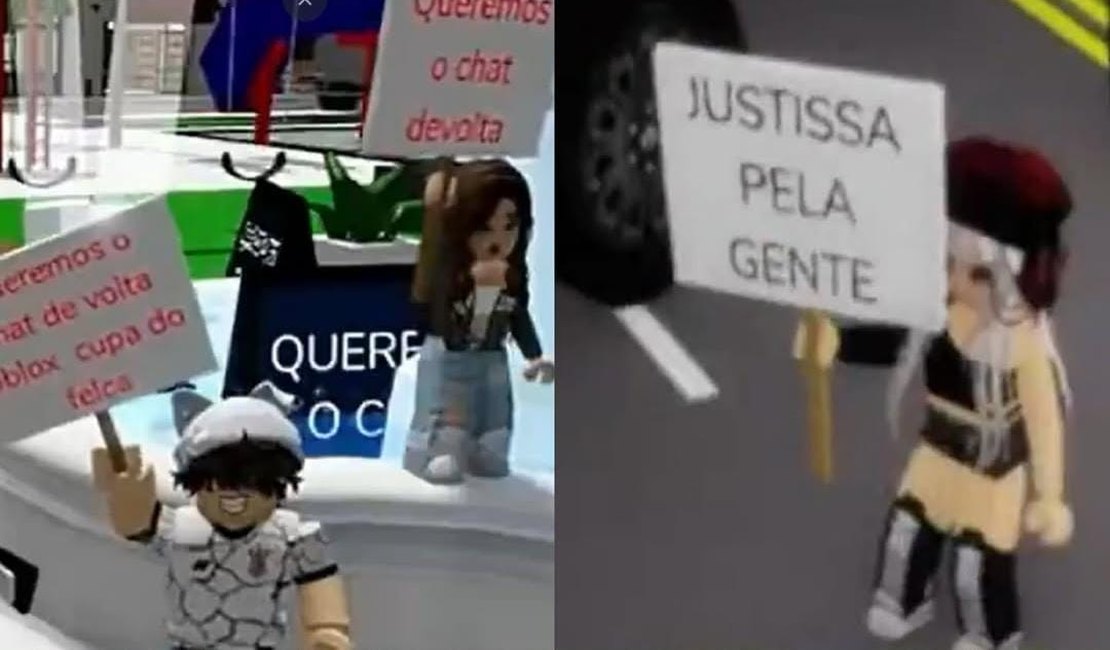 Crianças se revoltam e protestam contra bloqueio de chat no Roblox: 'Culpa do Felca'