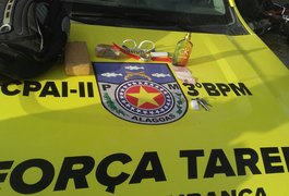 Jovem é flagrado com quase meio quilo de maconha em Arapiraca