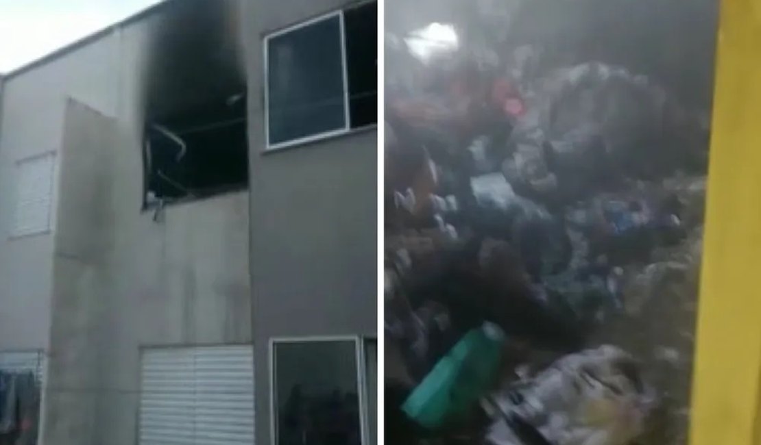 Parte de apartamento fica destruído na parte alta de Maceió