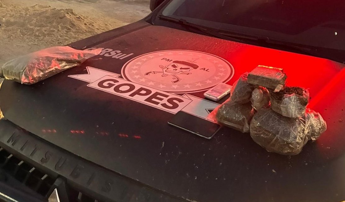 Polícia Militar apreende drogas em Campo Alegre e Maceió