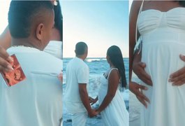 Raquel Brito, irmã de Davi, anuncia gravidez do primeiro filho