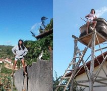 Nordestina das fotos exóticas é transformada no programa Hora do Faro