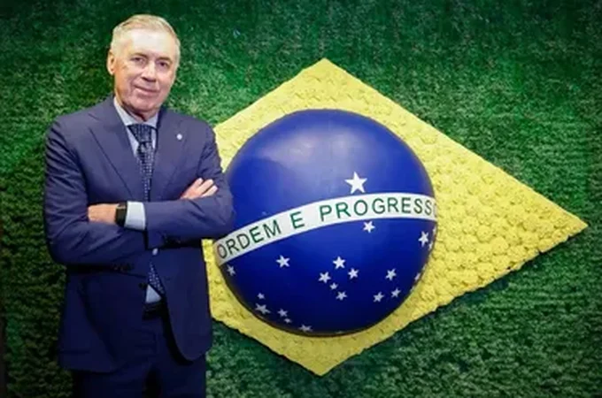 CBF renova contrato de Carlo Ancelotti até 2030