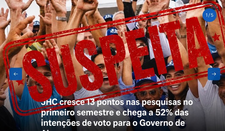 ESCÂNDALO: empresa diz que não contratou pesquisa que favorece JHC e anuncia medidas judiciais