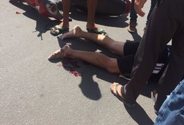 Motociclista fica ferido após sofrer acidente em Arapiraca