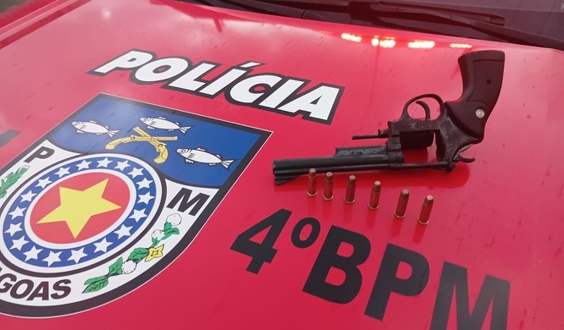 4º Batalhão prende homem com revólver calibre 38 durante abordagem na Chã de Jaqueira