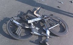 Bicicleta ficou destruída