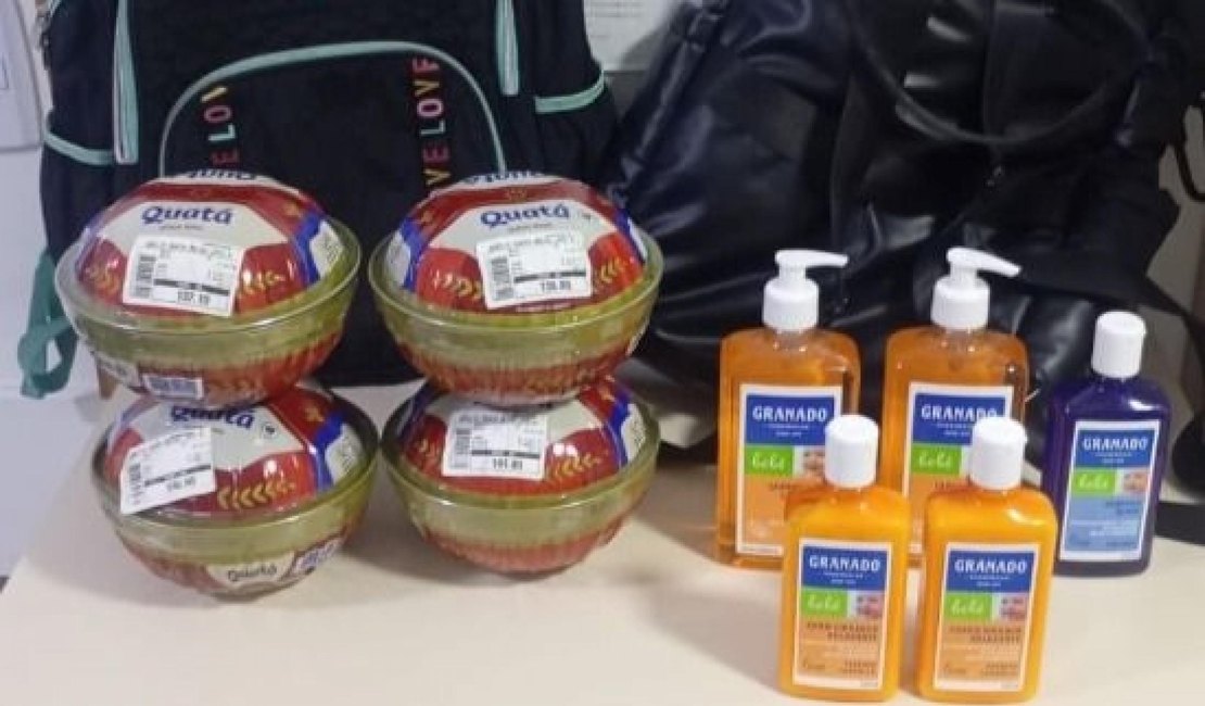 Casal é detido por tentativa de furto em supermercado na Ponta Verde, em Maceió