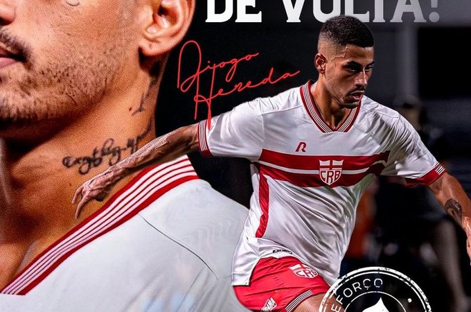 CRB anuncia retorno do lateral-direito Hereda, que estava no Sport