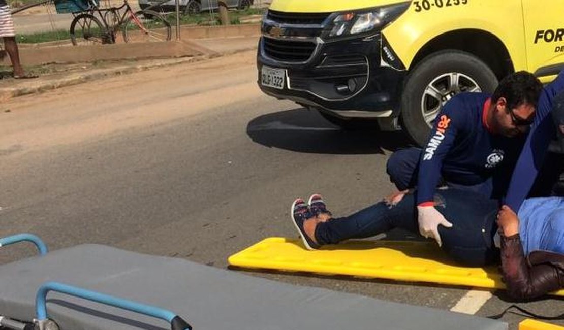 Colisão entre motos resulta em três feridos em Arapiraca