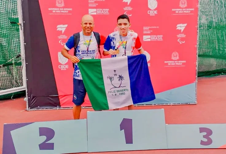 Jovem da zona rural de Feliz Deserto ganha medalhas de ouro nas Paralimpíadas Escolares