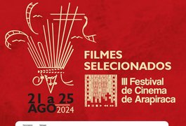 Festival de Cinema de Arapiraca apresenta filmes selecionados para mostras competitivas