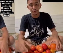 Goleiro Tomate, famoso na Copinha, faz publicidade de tomates nas redes sociais