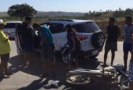 Colisão deixa uma pessoa ferida em Marechal Deodoro