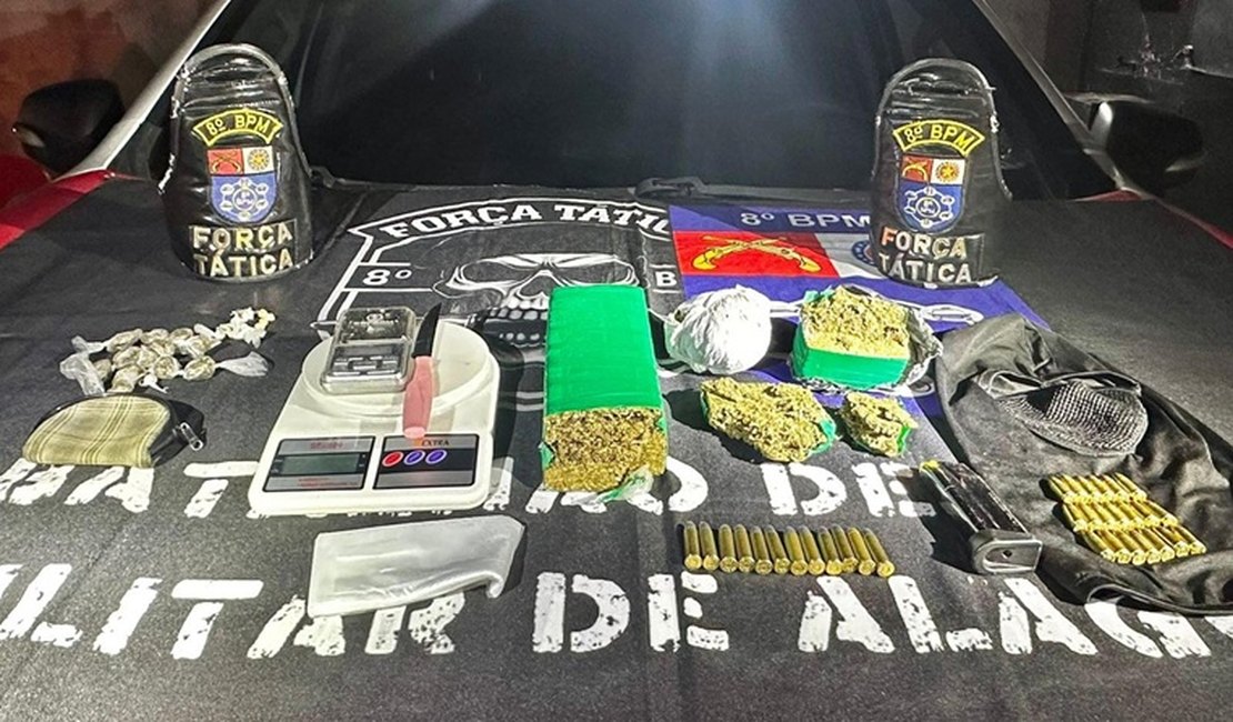 PM contabiliza mais de 52 quilos de drogas e 24 armas de fogo apreendidos em uma semana