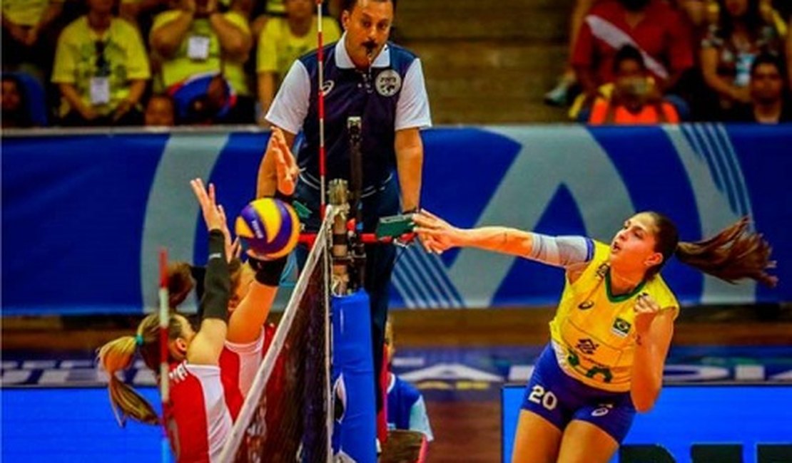 Brasil vence Azerbaijão e fica perto de uma vaga no vôlei feminino de Tóquio 2020