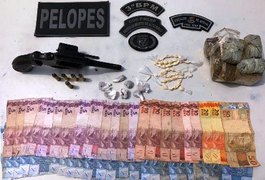 Menor é apreendido por ato análogo a tráfico e porte ilegal de arma de fogo em Taquarana