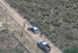 Helicóptero da polícia localiza carro roubado em Arapiraca