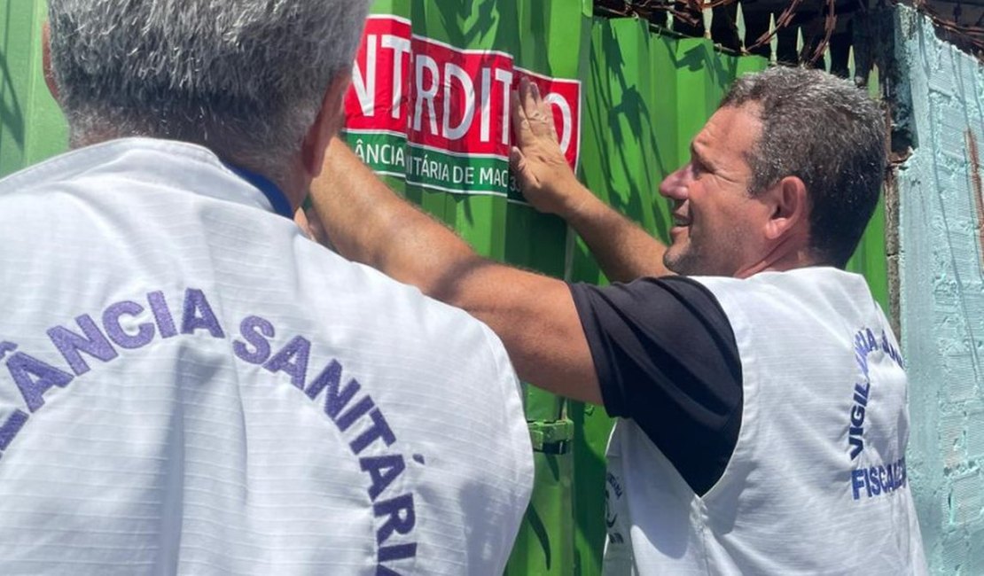 Vigilância Sanitária interdita três pontos comerciais de Maceió