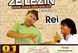 Zé Lezin fará espetáculo inédito em Arapiraca