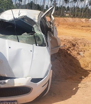 Colisão envolvendo três veículos deixa uma pessoa morta e duas feridas no Litoral Norte de Alagoas